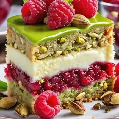 Pistachio Raspberry Dream Cake